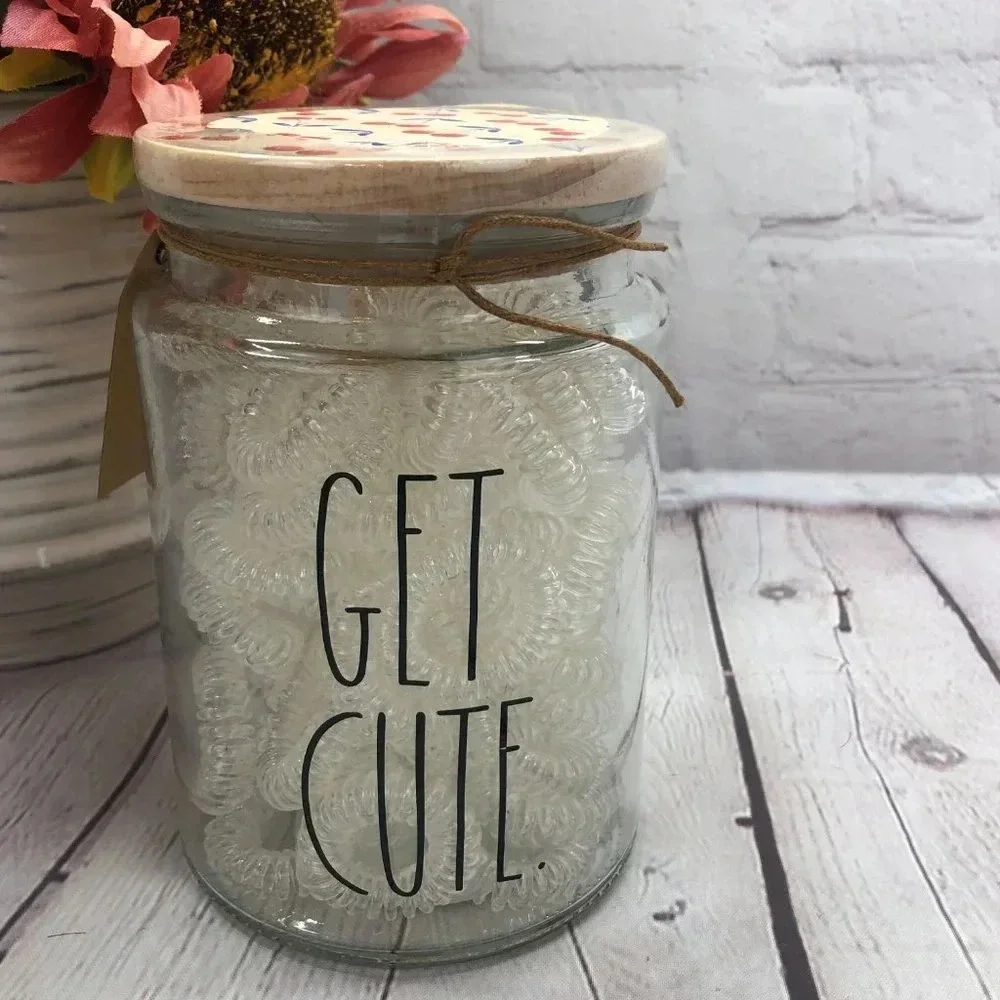 Rae Dunn GET CUTE Jar cherries